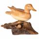 DUCK WITH EGGS ON DRIFTWOOD