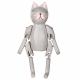 SITTING WOODEN GRAY CAT 2