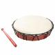 LARGE CEREMONIAL DRUM WITH DRUMSTICK 2