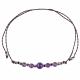 AMETHYST AND SILVER BEAD BRACELETS (4 PACK) 1