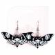 BLACK ACRYLIC  MOTH  EARRINGS