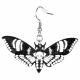 BLACK ACRYLIC  MOTH  EARRINGS 1