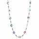 MOON & STARS EVIL EYE MULTI COLORED ADJUSTABLE NECKLACE 1