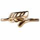 GOLD ADJUSTABLE LEAF RING