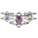 TRIPLE MOON TRIANGLE RINGS
