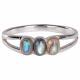 TRIPLE STONE ABALONE RING