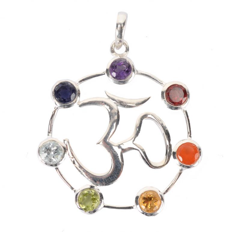 SEVEN CHAKRAS w/ OM PENDANT