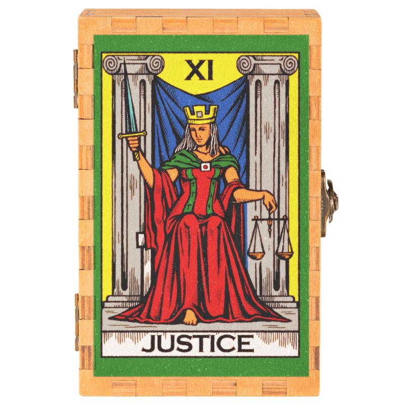 JUSTICE TAROT CARD BOX