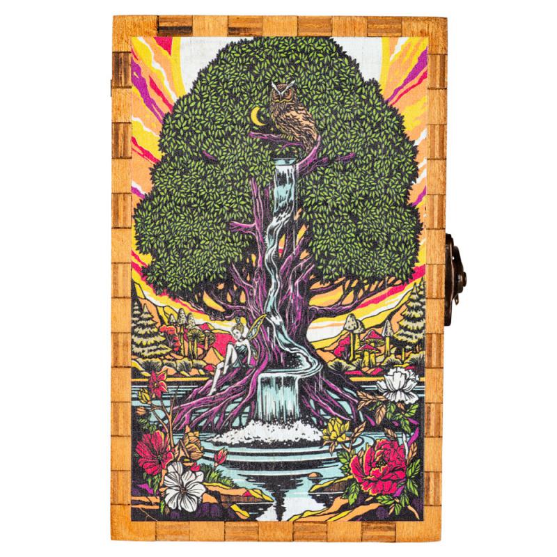 GIVING TREE WOODEN TAROT CARD BOX