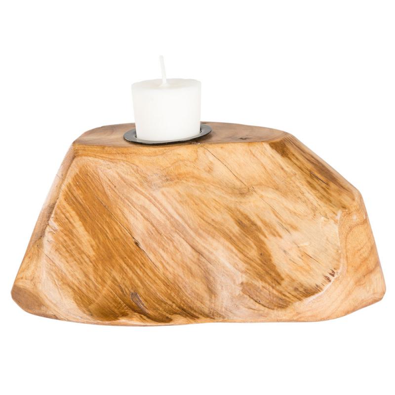 WOODEN TEA LIGHT CANDLE HOLDER