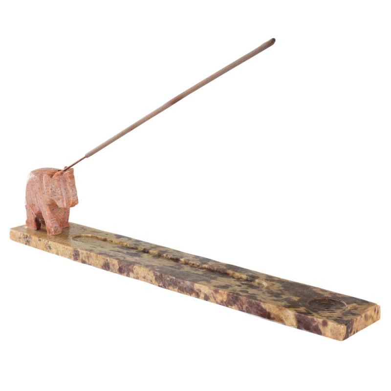 SOAPSTONE ELEPHANT ASH SLED 10