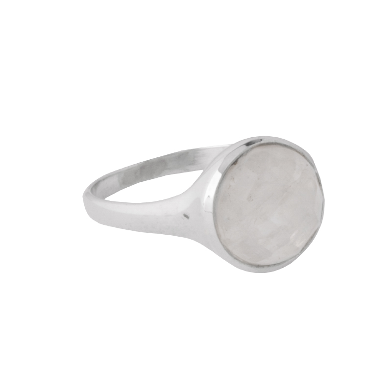 RAINBOW MOONSTONE DOMED RING