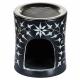 BLACK FLOWER OF LIFE INCENSE BURNER 3