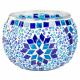 ASSORTED MOSAIC GLASS TEA LIGHT/VOTIVE CANDLE BURNERS 2