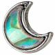 ABALONE SHELL CRESCENT MOON STUDS 1