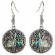 ABALONE SHELL TREE OF LIFE EARRINGS