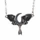 MOTH WITH MOON ADJUSTABLE NECKLACE 1