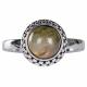 LABRADORITE CIRCULAR SHAPE ADJUSTABLE RING