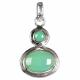 STERLING SILVER DOUBLE STONE PENDANT 1