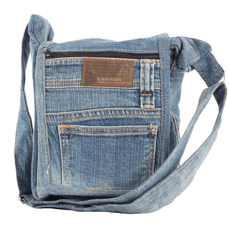 SMALL RECYCLED JEAN CROSSBODY