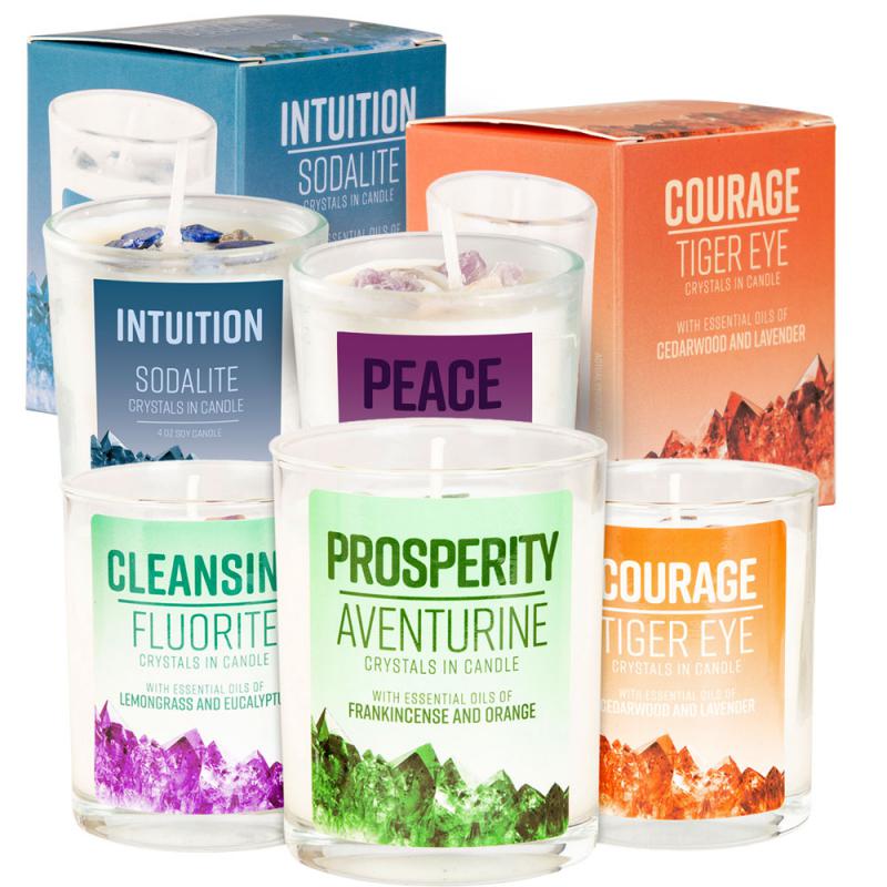 SMALL ENERGY STONE CANDLE ASSORTMENT