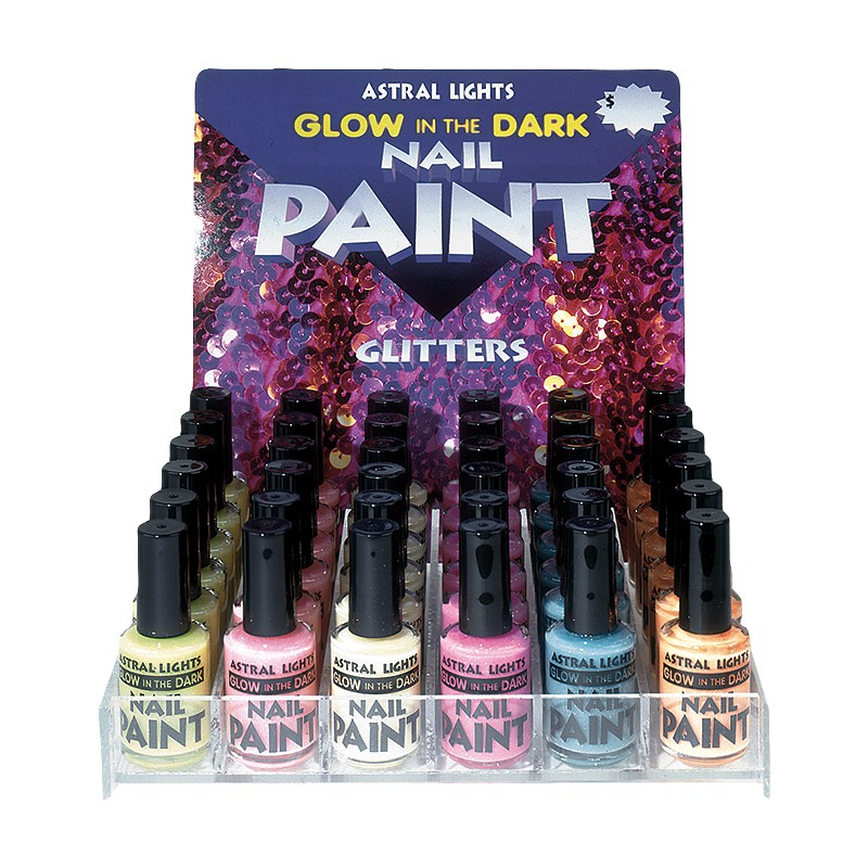 GLOW GLITTER NAIL PAINT