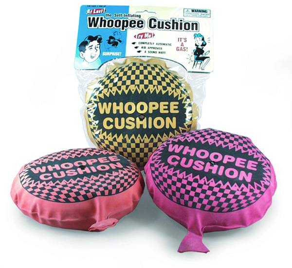 SELF INFLATING WHOOPEE CUSHION