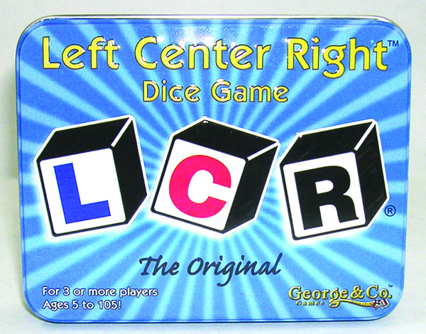 LCR LEFT CENTER RIGHT DICE TIN