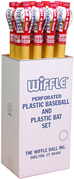 WIFFLE PLASTIC BAT & BALL