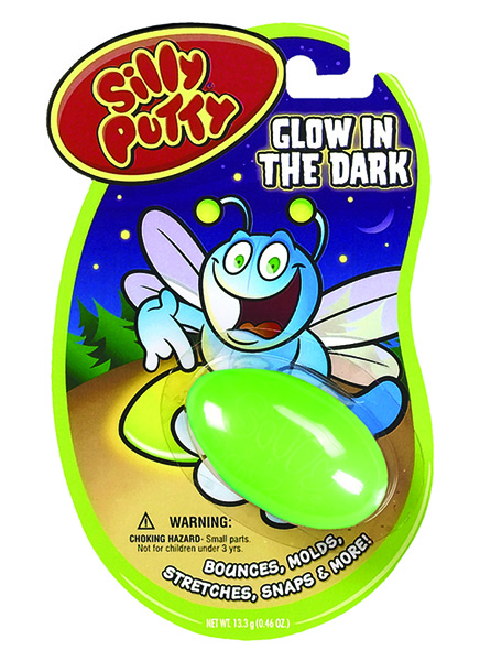 GLOW IN THE DARK SILLY PUTTY CARDED