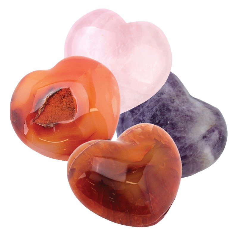 CRYSTAL PUFFY HEART--PRICE PER OUNCE