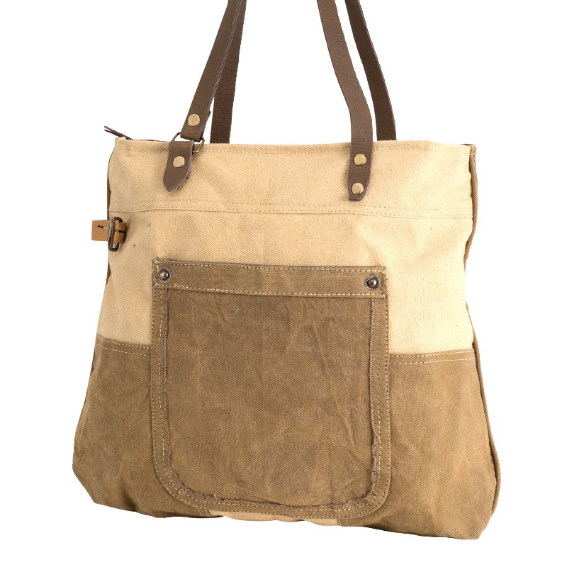 PLAIN SHOULDER TOTE BAG