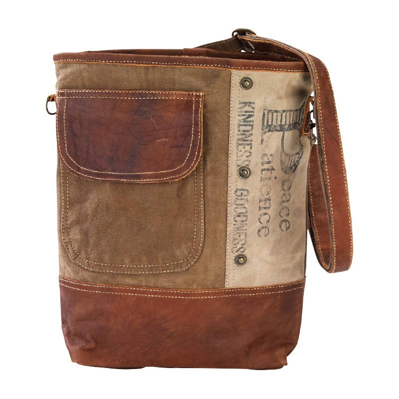 PEACE AND PATIENCE SHOULDER BAG
