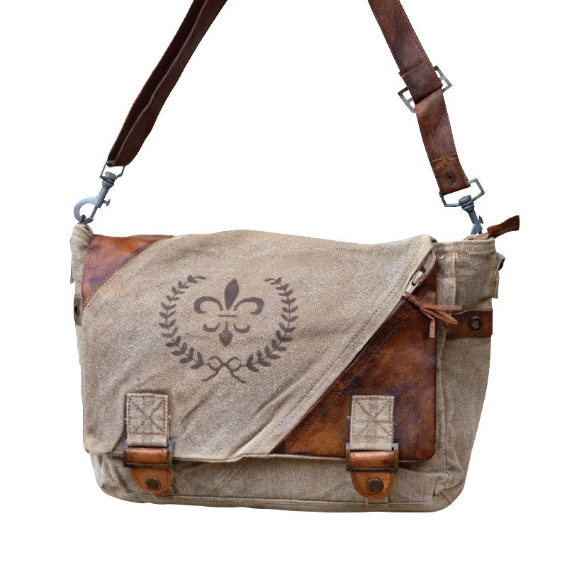 FLEUR DE LIS MESSENGER BAG