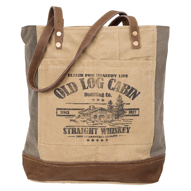 OLD LOG CABIN TOTE