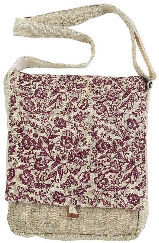 FLORAL HEMP PURSE