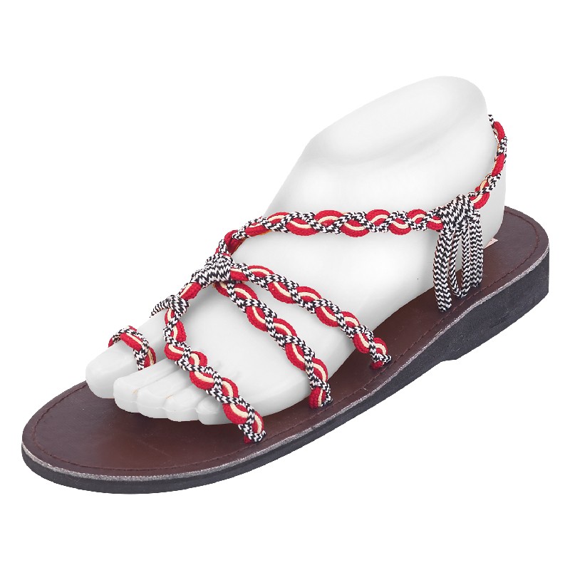 RED NYLON SANDAL