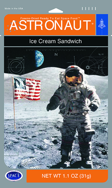 VANILLA ASTRONAUT ICE CREAM SANDWICH