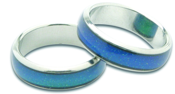 GLITTER MOOD RING BAND - 36 PIECE ASSORTMENT