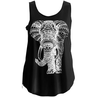 BLACK ELEPHANT GRAPHIC TANK