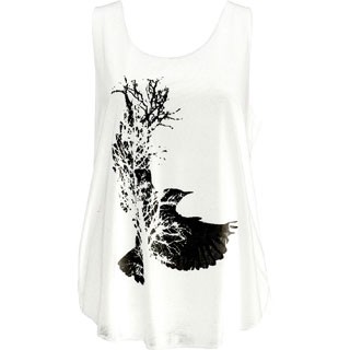 WHITE RAVEN GRAPHIC TANK