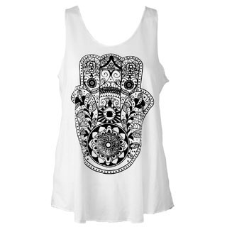 WHITE HAMSA GRAPHIC TANK