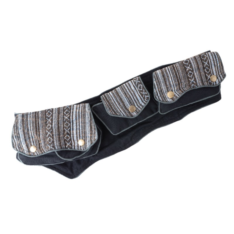 STRIPED FLAP FESTIVAL BELT