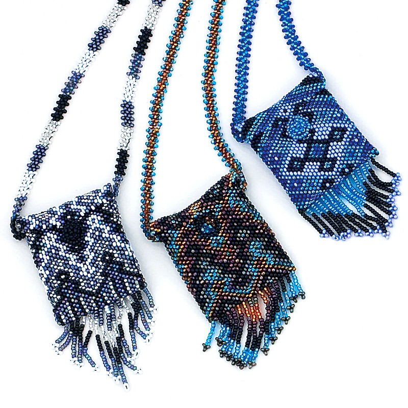 BEADED BAG NECKLACES