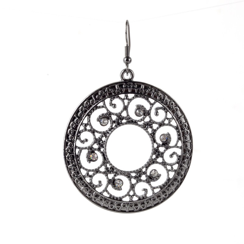 HEMATITE FILIGREE EARRINGS