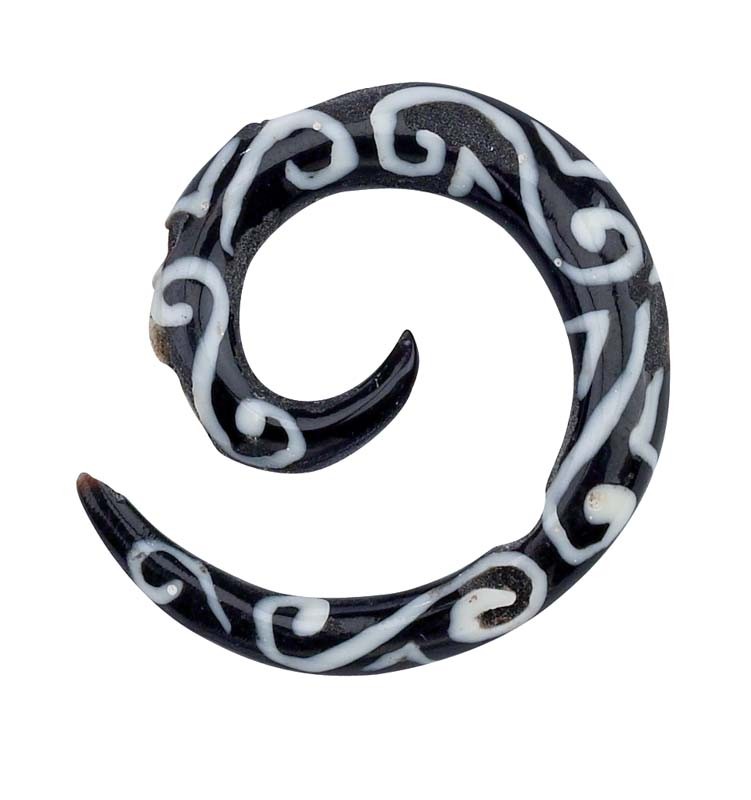 BLACK & WHITE HORN 4MM EXPANDER