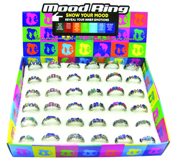 DOUBLE MOOD RING UNIT 36 PIECE DISPLAY