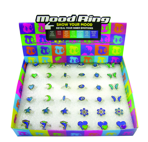 ADJUSTABLE MOOD RING UNIT (36 PIECES)