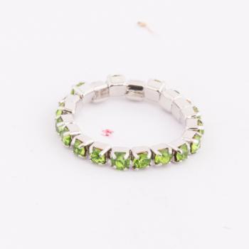 OLIVINE RHINESTONE TOE RING/ 6 PIECES