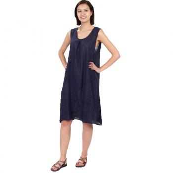 NAVY BLUE SLEEVELESS DRESS